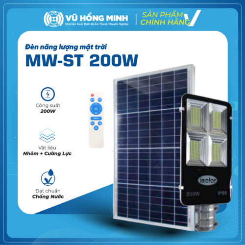 Đèn Năng Lượng Mặt Trời <br> Model: MW–ST (200W)
