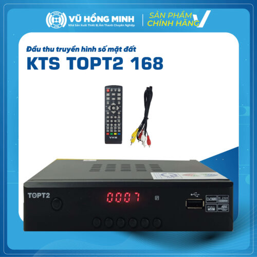 Đầu Thu Truyền Hình Số Mặt Đất <br> Model: KTS TOPT2 168