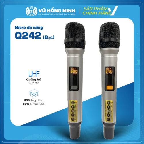 Micro Không Dây Đa Năng <br> Model: Q242 (màu bạc)