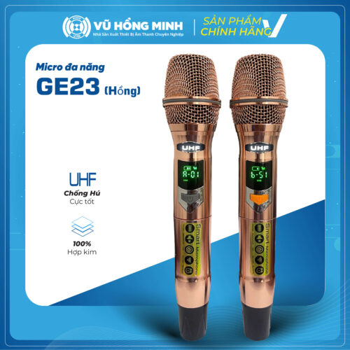 Micro Không Dây Đa Năng <br> Model: GE23 (màu hồng)