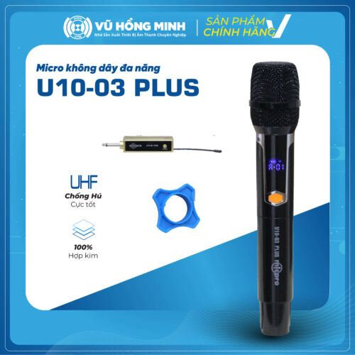 Micro Không Dây Đa Năng <br> Model: U10-03 PLUS