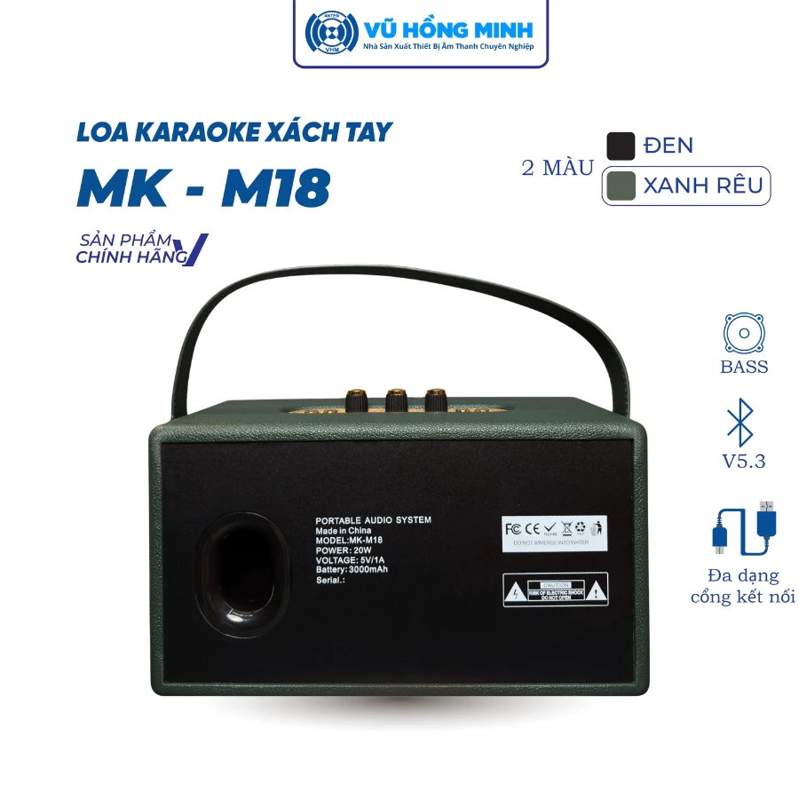 LOA KARAOKE XÁCH TAY MK-M18 VŨ HỒNG MINH - Ảnh 6