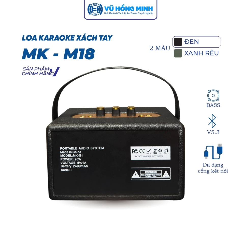 LOA KARAOKE XÁCH TAY MK-M18 VŨ HỒNG MINH - Ảnh 7