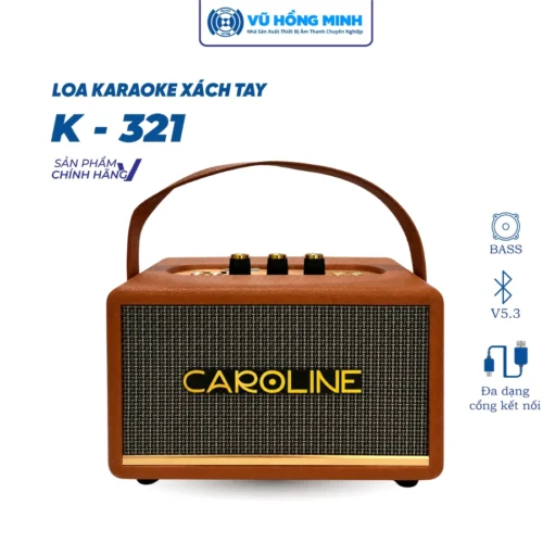 Loa Karaoke Xách Tay K-321, Màu Da Bò, Vũ Hồng Minh