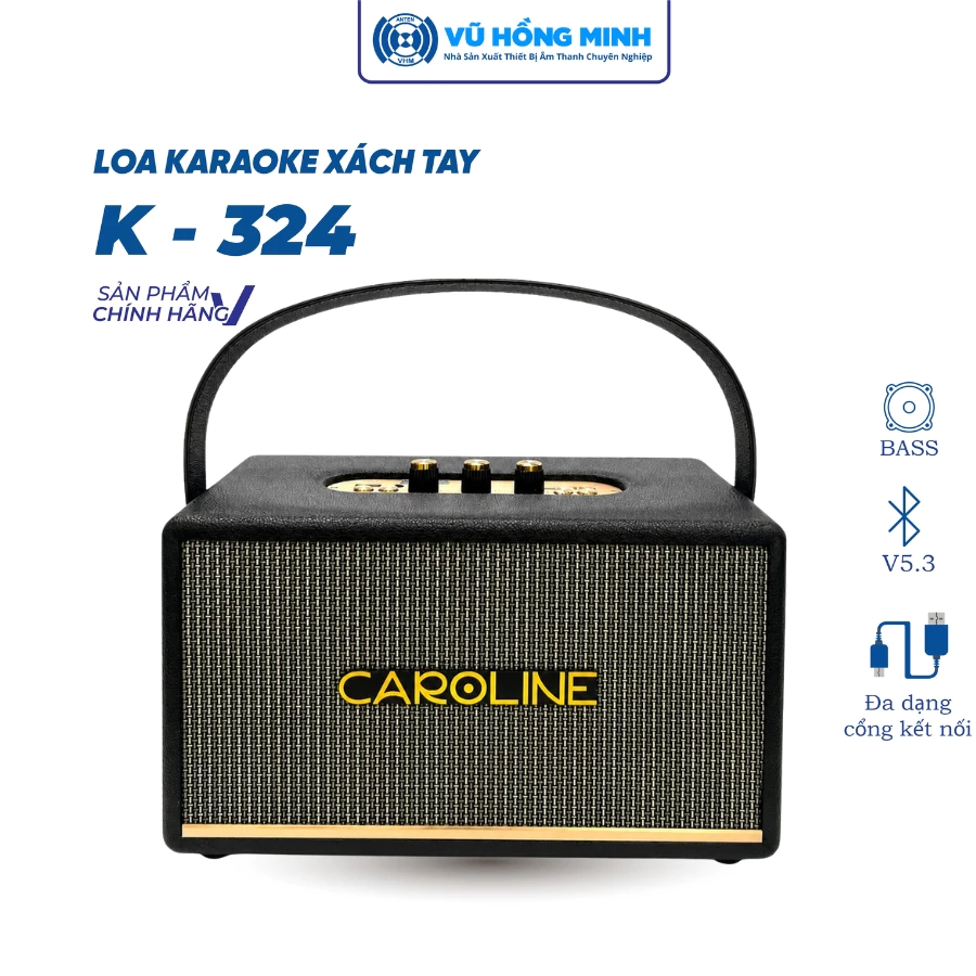 Loa Karaoke Xách Tay K-324, Màu Đen, Vũ Hồng Minh - Ảnh 3