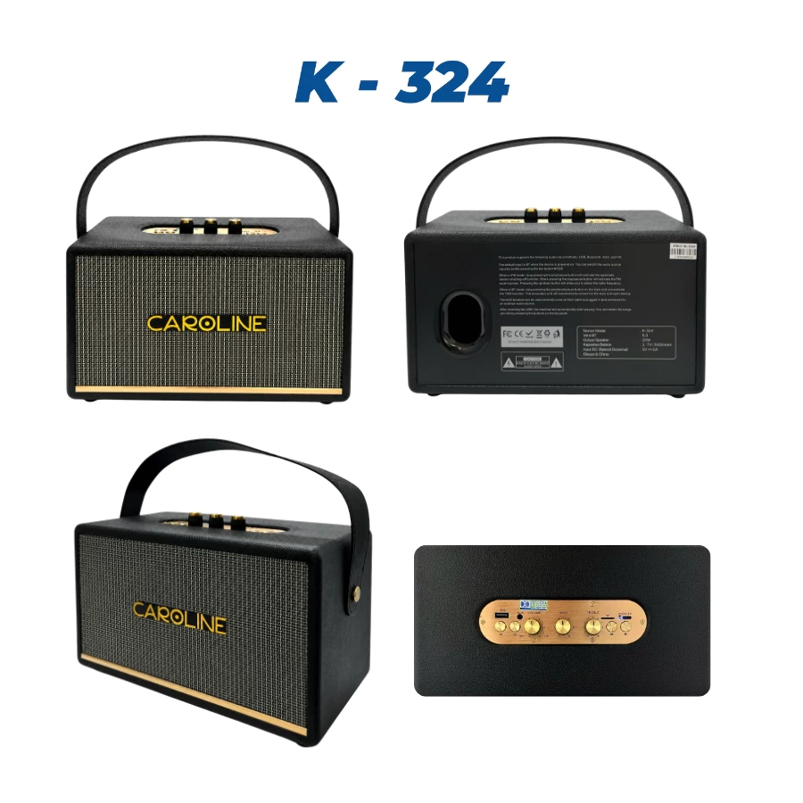 Loa Karaoke Xách Tay K-324, Màu Đen, Vũ Hồng Minh - Ảnh 6